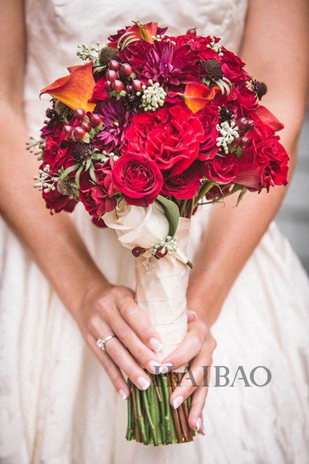 最美的手捧花配最美的新娘_婚礼手捧花图片_WWW.TQQA.COM