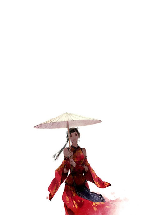 我是无可救药的古风控  古风插画_WWW.TQQA.COM