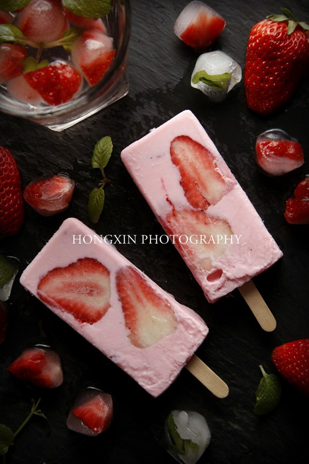 多彩冰淇淋球与雪糕的唯美小清新美图_WWW.TQQA.COM