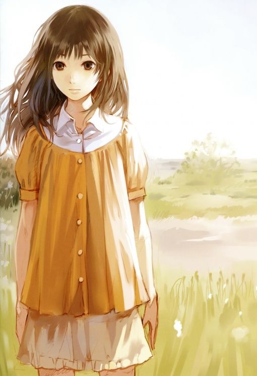似花一般的女子 -插画_WWW.TQQA.COM