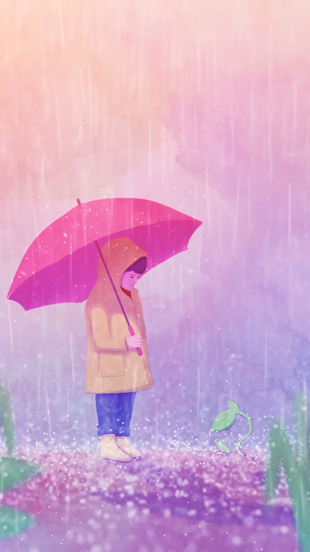 没错，是那种很有意境的小清新插画图片_WWW.TQQA.COM
