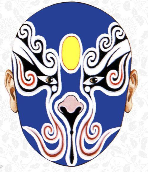 中国风元素美图之脸谱_WWW.TQQA.COM