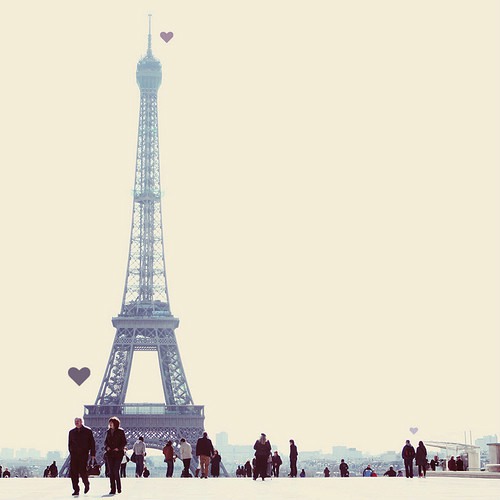 我梦想去的巴黎，我梦中的埃菲尔铁塔 唯美图片_WWW.TQQA.COM
