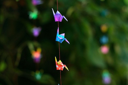 一组温暖入心的千纸鹤题材美图_WWW.TQQA.COM