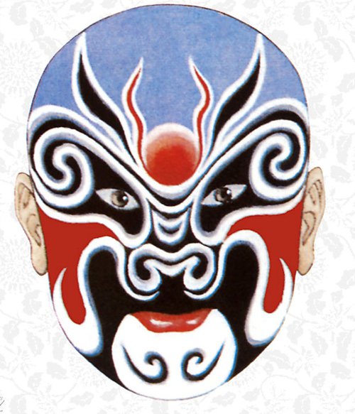 中国风元素美图之脸谱_WWW.TQQA.COM