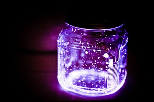 发光的瓶子，星星点点，就像一个小小的宇宙_WWW.TQQA.COM