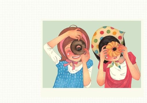 似花一般的女子 -插画_WWW.TQQA.COM