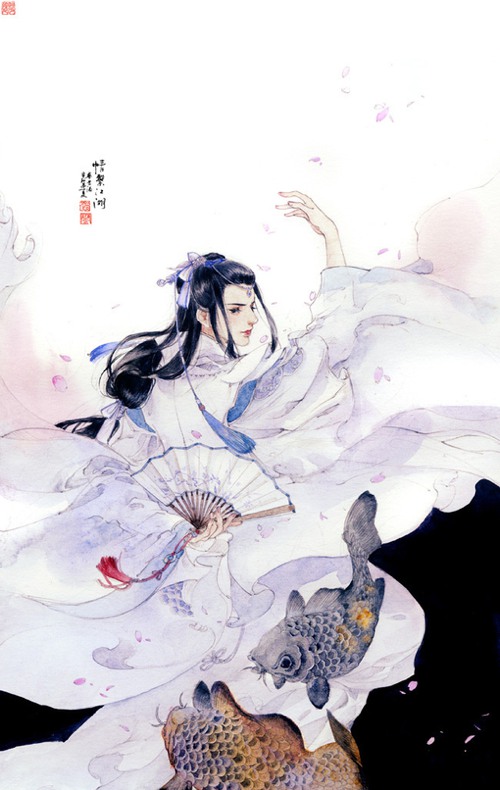 我是无可救药的古风控  古风插画_WWW.TQQA.COM