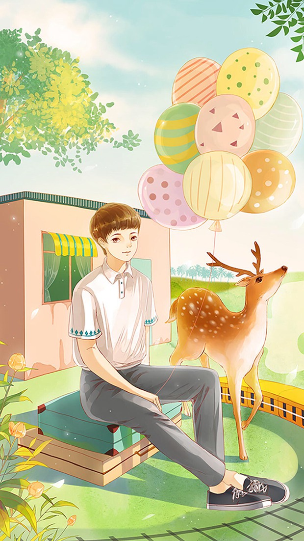 没错，是那种很有意境的小清新插画图片_WWW.TQQA.COM