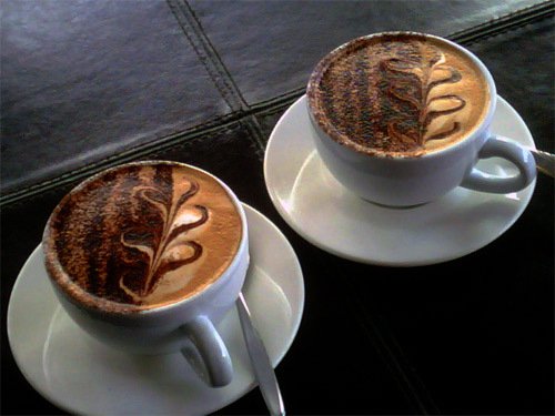 诱人的咖啡拉花美图，你会做咖啡拉花吗_WWW.TQQA.COM