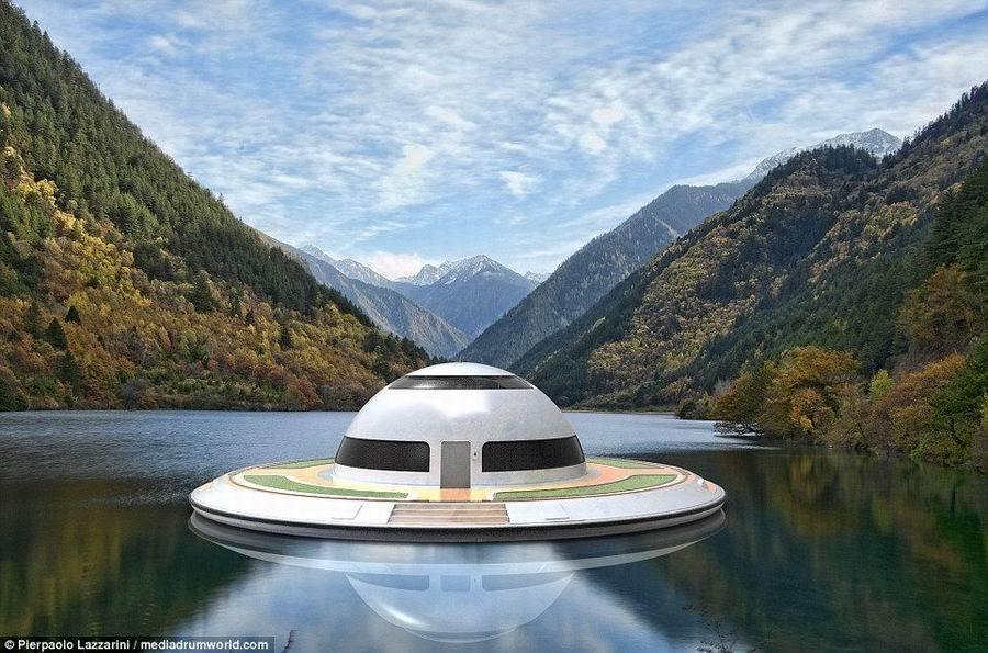 设计师设计UFO形游艇 将实现飞行功能_WWW.TQQA.COM