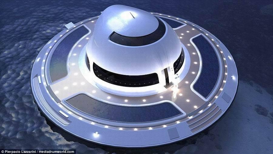 设计师设计UFO形游艇 将实现飞行功能_WWW.TQQA.COM