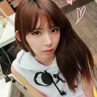 可爱的韩国女生头像:长发及腰的小美女_WWW.TQQA.COM