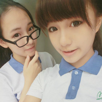 校服女子最美丽:可爱女生穿校服QQ头像_WWW.TQQA.COM