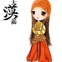 明星qq头像刘诗诗Q版:挺萌挺可爱_WWW.TQQA.COM