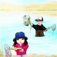 爸爸去哪儿卡通头像图片:你爱么？_WWW.TQQA.COM