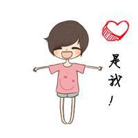 卡通姐妹头像带字两张:没心没肺的笑_WWW.TQQA.COM