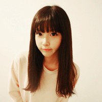 唯美清新中短发女生头像_WWW.TQQA.COM
