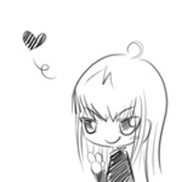 铅笔卡通手绘情侣头像:一左一右_WWW.TQQA.COM