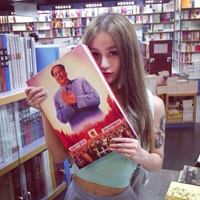 小清新美女非主流头像:命中注定我爱你_WWW.TQQA.COM