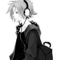 qq头像动漫男生戴耳机_WWW.TQQA.COM