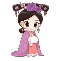 明星qq头像刘诗诗Q版:挺萌挺可爱_WWW.TQQA.COM