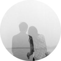 情侣头像吧首发个性圆形情侣印花情侣头像:一左_WWW.TQQA.COM
