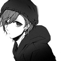 动漫黑白冷酷男头像_WWW.TQQA.COM