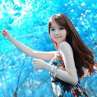 唯美蓝色头像:qq女生唯美头像蓝色系_WWW.TQQA.COM