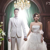 幸福婚礼情侣头像一对/双人_WWW.TQQA.COM