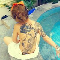 欧美纹身头像女生性感霸气:纹身马子我的爱_WWW.TQQA.COM