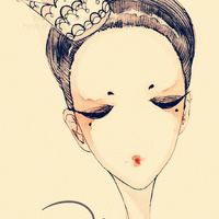 时尚另类唯美卡通女生头像_WWW.TQQA.COM