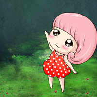 萌萌萌卡通小女孩快乐生活QQ头像_WWW.TQQA.COM