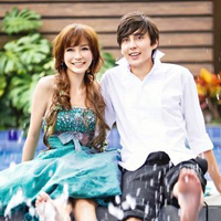 幸福婚礼情侣头像一对/双人_WWW.TQQA.COM