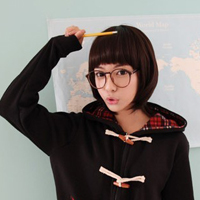 可爱的韩国女生头像:长发及腰的小美女_WWW.TQQA.COM