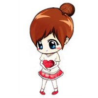 卡通可爱情侣头像:一左一右_WWW.TQQA.COM