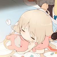 卡通小女孩头像:夜闭上双眼不说话_WWW.TQQA.COM