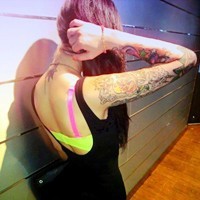 欧美纹身头像女生性感霸气:纹身马子我的爱_WWW.TQQA.COM