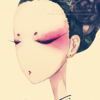 时尚另类唯美卡通女生头像_WWW.TQQA.COM