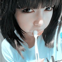 蓝色唯美女头像_WWW.TQQA.COM