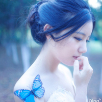 消失在人海的爱:森系背影头像女生:喜欢蓝色的百_WWW.TQQA.COM