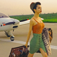 小清新美女非主流头像:命中注定我爱你_WWW.TQQA.COM