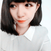 唯美清新中短发女生头像_WWW.TQQA.COM