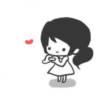 甜蜜浪漫的卡通情侣头像一左一右_WWW.TQQA.COM