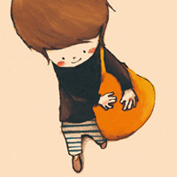 韩国插画情侣QQ头像一对_WWW.TQQA.COM