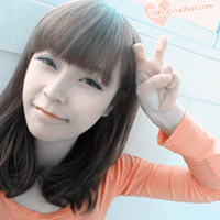 幸福会让我遗忘一切:可爱剪刀手带字女生头像_WWW.TQQA.COM