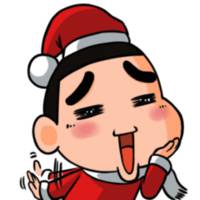 可爱卡通戴帽子QQ头像:圣诞节专属_WWW.TQQA.COM