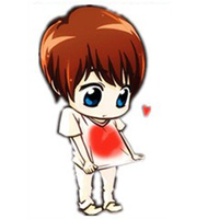 卡通可爱情侣头像:一左一右_WWW.TQQA.COM