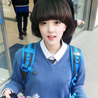 唯美小清新短发女生头像:回忆里寂寞模糊的小时_WWW.TQQA.COM