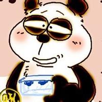 卡通熊猫头像_WWW.TQQA.COM